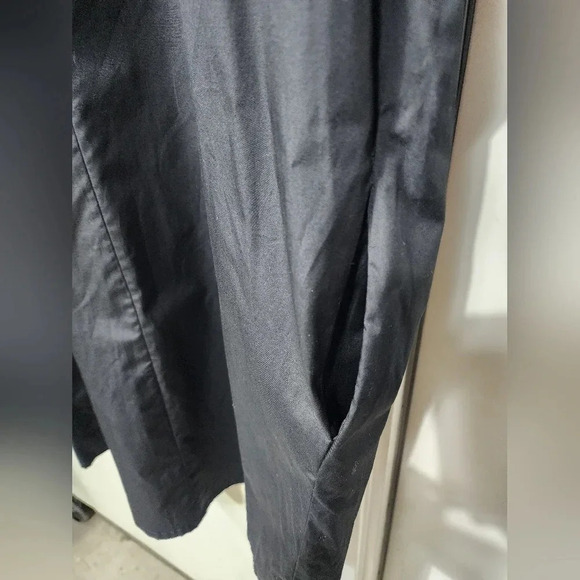 VINCE Classic Black Cotton Poplin Popover Dress - Size Small - Picture 3 of 8